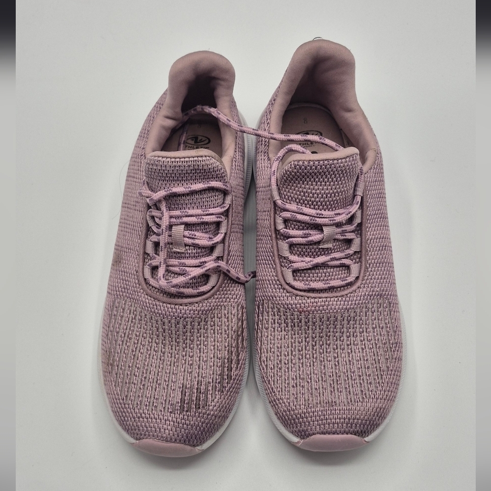 Women's Knit Lace-Up Athletic Sneakers - Blush Pink